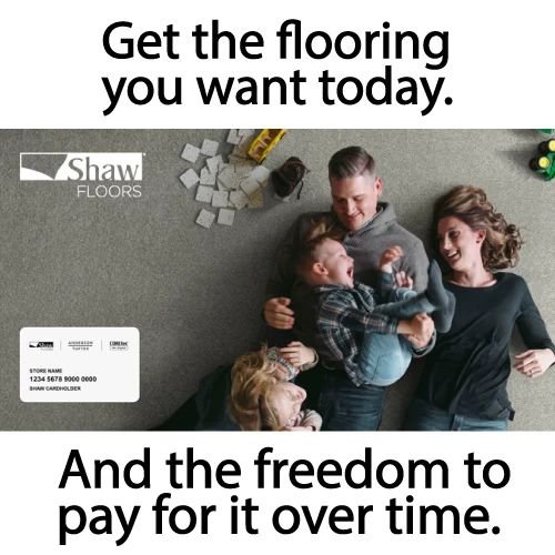 Happy family on the floor - Wells Fargo Financing from Carneys Carpet Gallery in Jeffersontown, KY